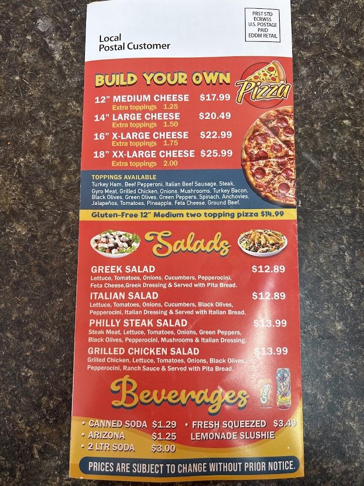 Jamie Pearls Pizza & Wingz Menu image 3
