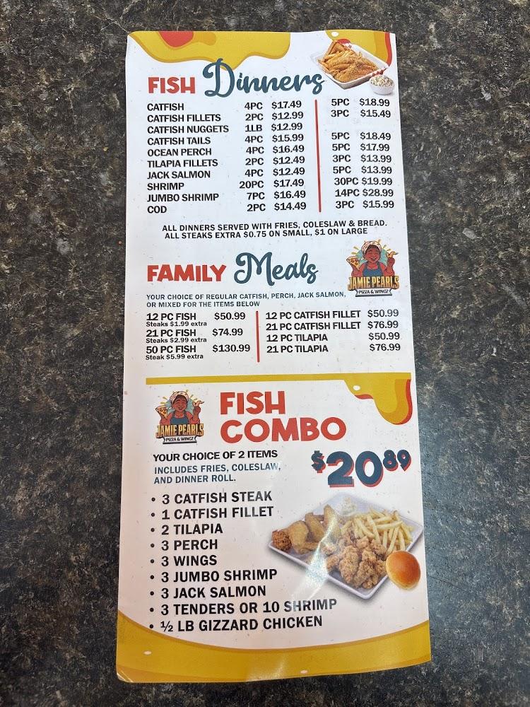 Jamie Pearls Pizza & Wingz Menu image 4